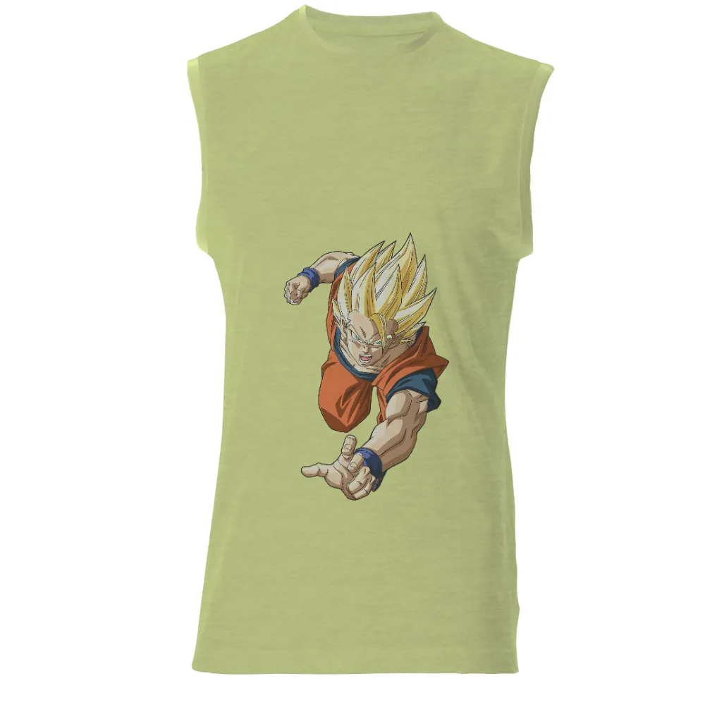 T-Shirts Design: Anime Hero with Golden Hair and Intense Expression|harbaugh is my hero shirt