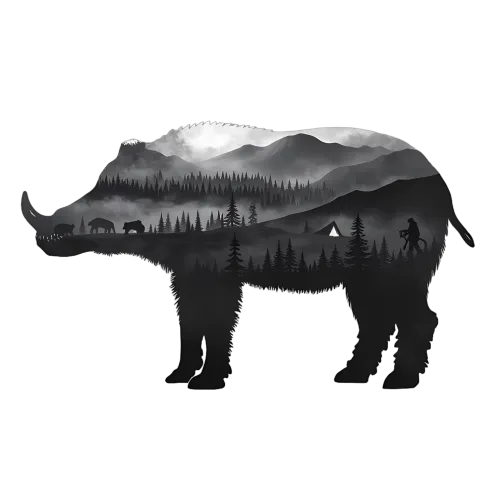 Custom Tee Shirts: Explore the Wild with the Rhino of Dreams