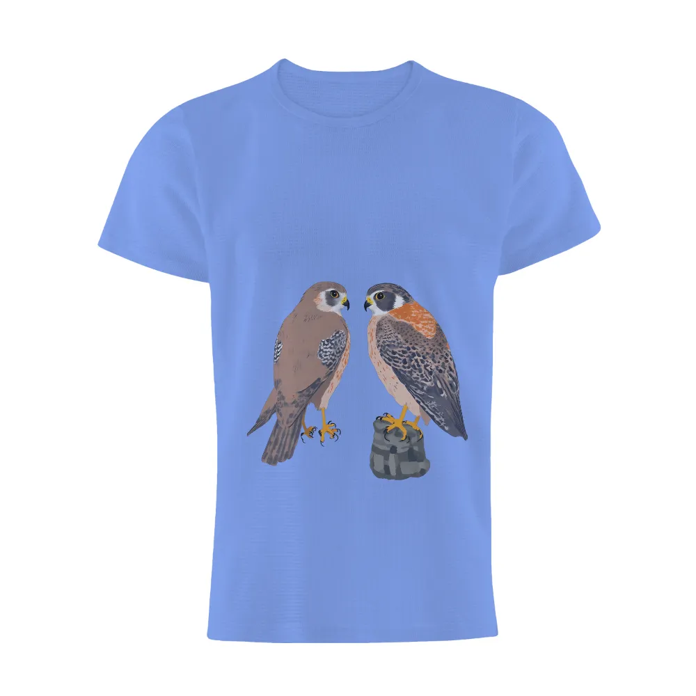 T-Shirts Design: Majestic Falcons - Artistic Wildlife Tribute|stussy land art tee