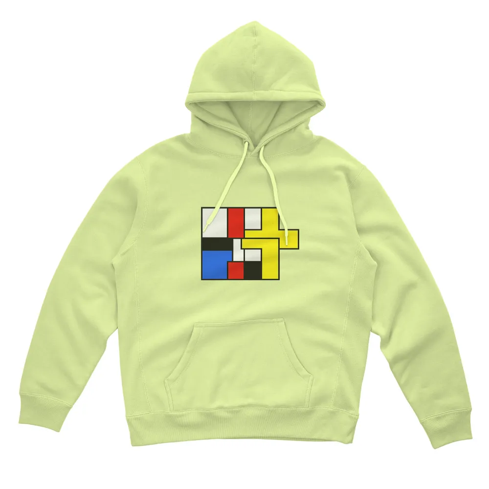 Geometric Minimalist Art Inspired by Piet Mondrian|minimalist t shirt design