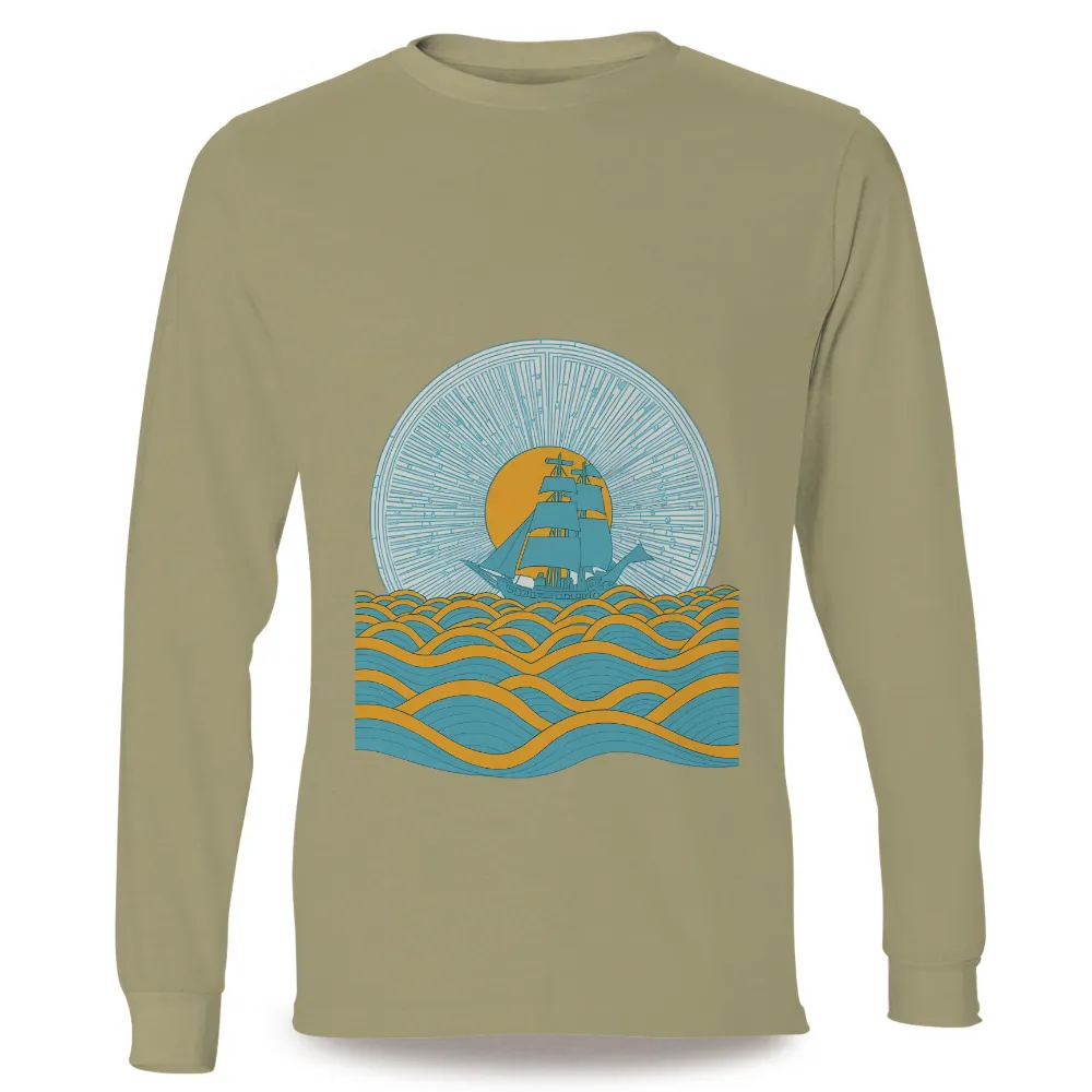 Shirts Graphic Tees: Sailing Ship Adventure| musical notes