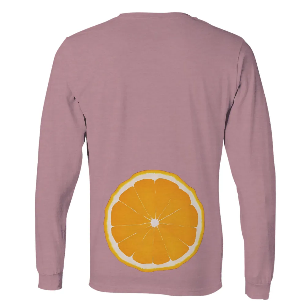 T-Shirt Printing: Vibrant Orange Slice - Freshness and Vitality|fruit of the loom signature breathable shirt