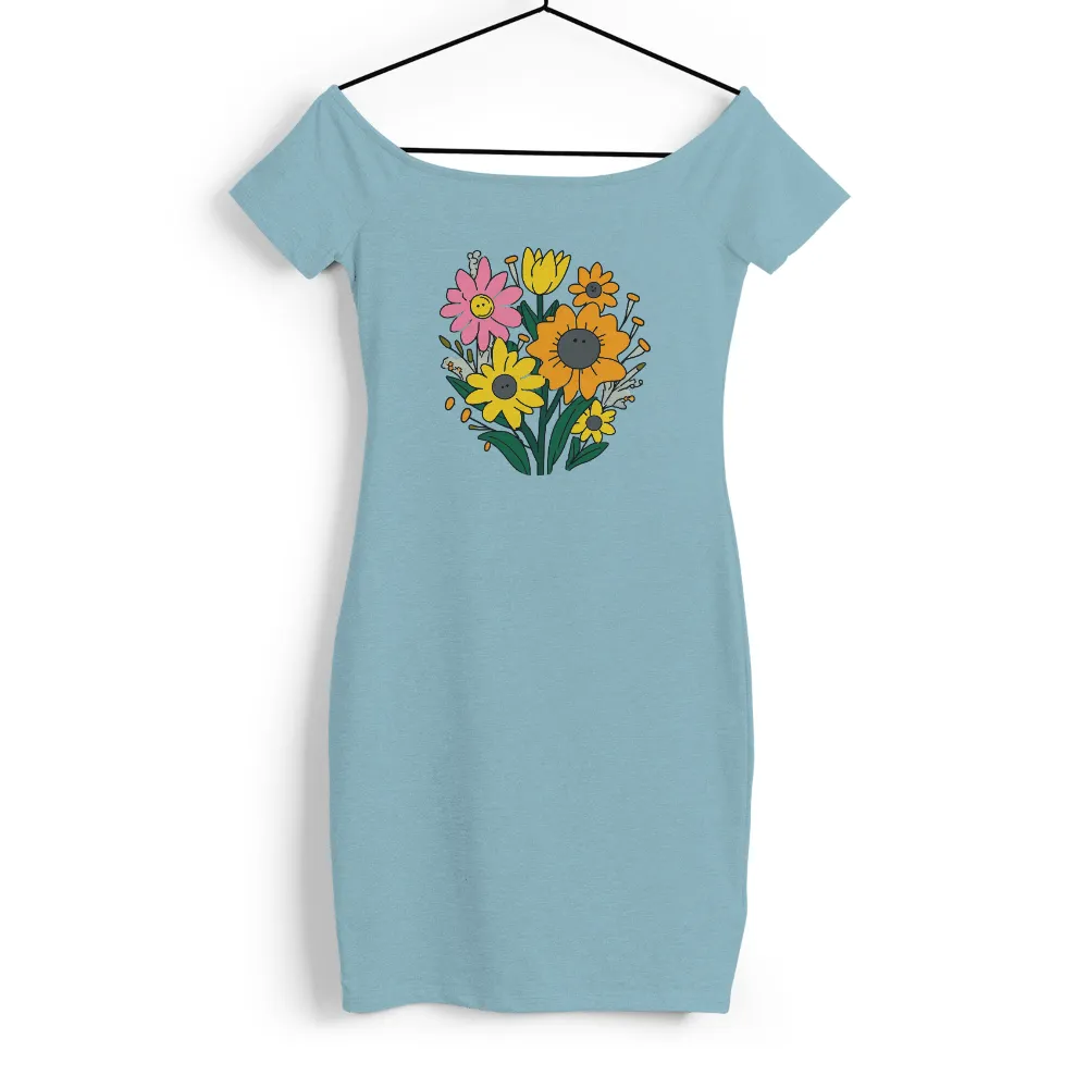 Custom T-Shirt Printing: Whimsical Flowers - Spring Renewal|spring break shirts 2022