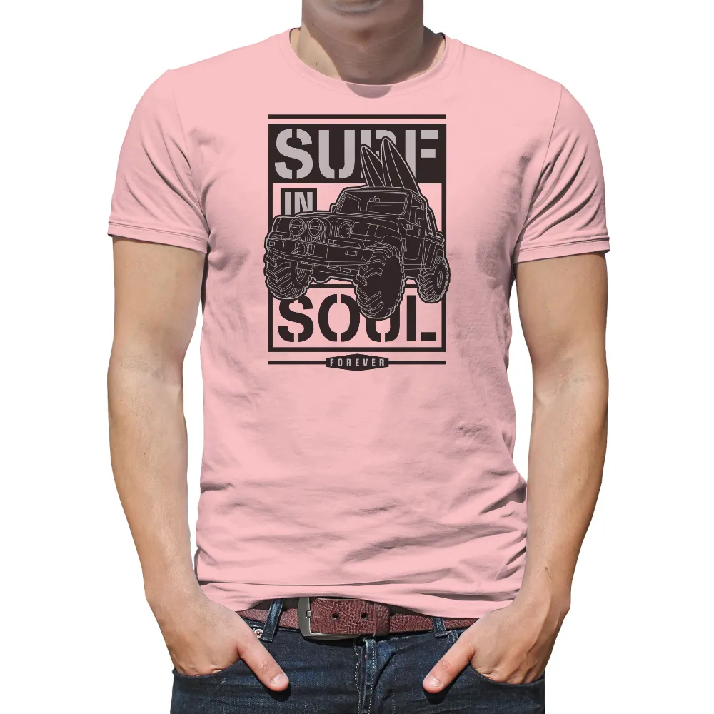 T-Shirts Pattern: Surf In Forever - Adventure and Freedom|4th of july jeep shirt