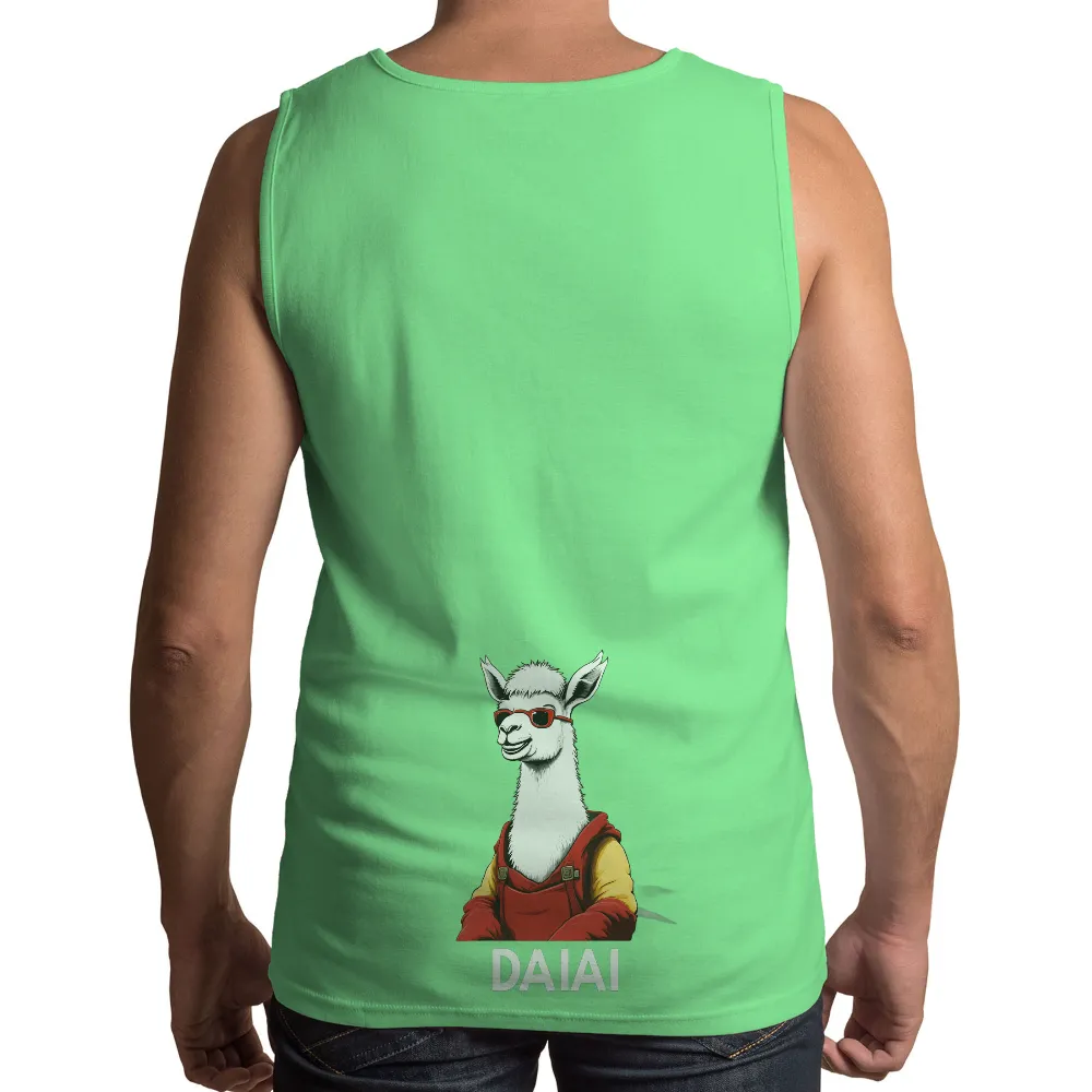 Custom Tee Shirts: Daiai the Fashionable Llama|trendy t shirts 2022