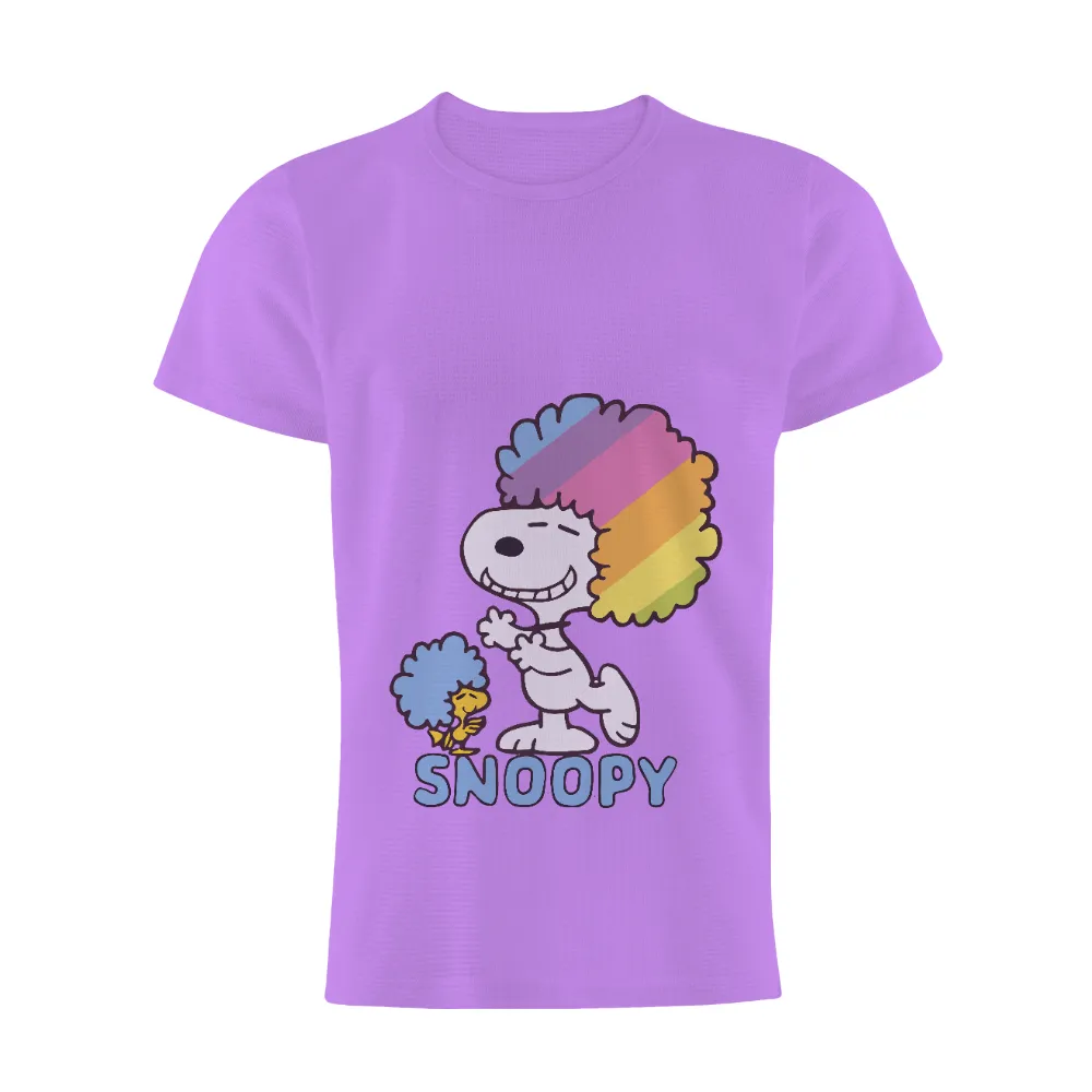 Graphic Tees: Snoopy Rainbow Joy - Pop Culture Nostalgia|dc rainbow jersey