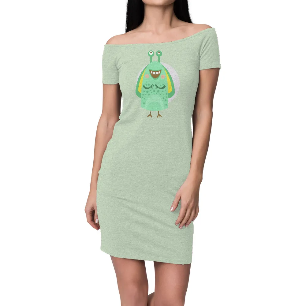 T-Shirts Pattern: Spread Joy with Zappy the Green Monster|endor forest summer camp shirt