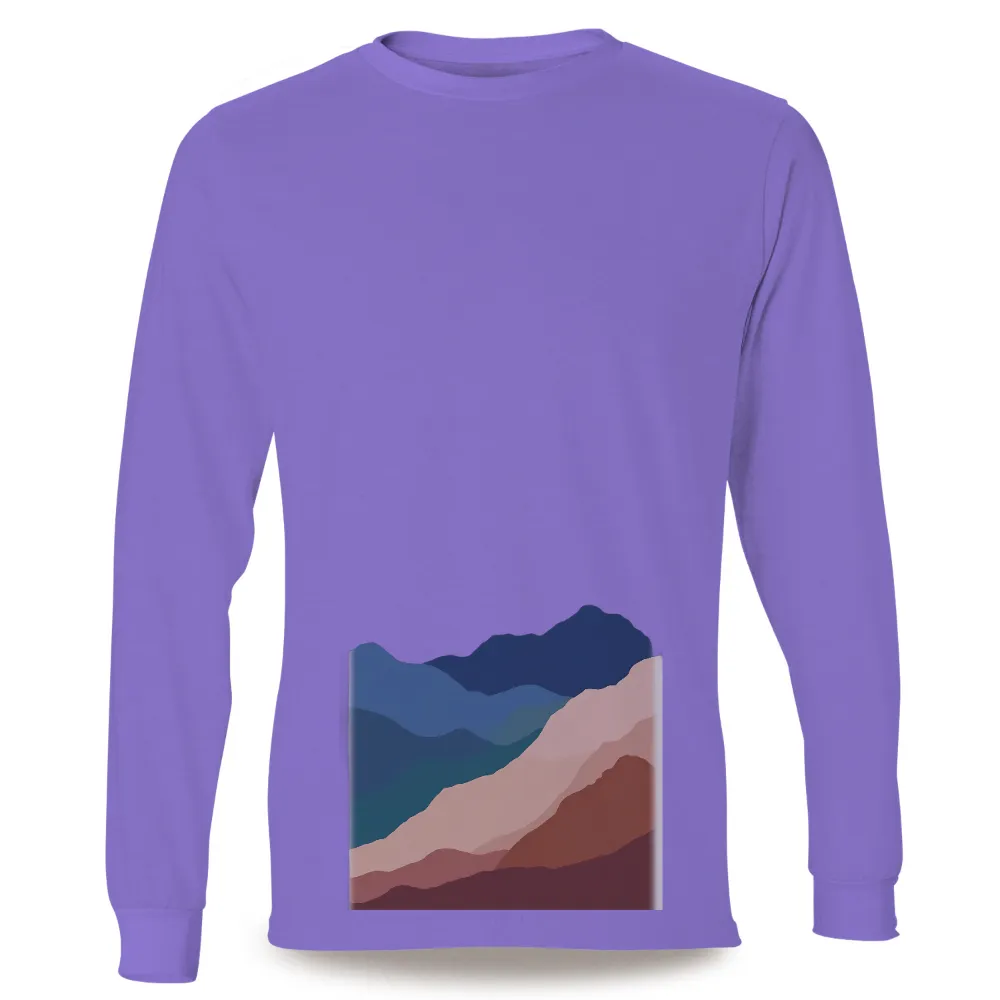 Custom T-Shirt Printing: Layers of Life - Mountains of Resilience|strength and honor shirt