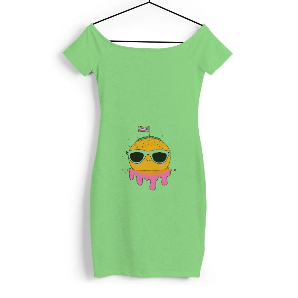 Graphic Tees: Cool Burger with Sunglasses - Funny & Whimsical Design|fun squad t shirt youtube