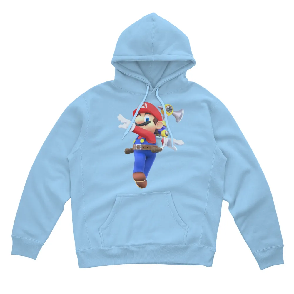 Graphic Tees: Mario's Leap of Joy - Gaming, Retro, Fun|fun summer button down shirts