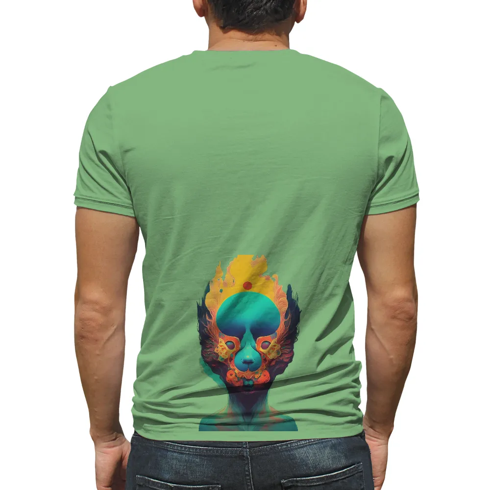 T-Shirt Printing: Chroma Clown - Vibrant Emotions in Artistic Design|name design t shirt