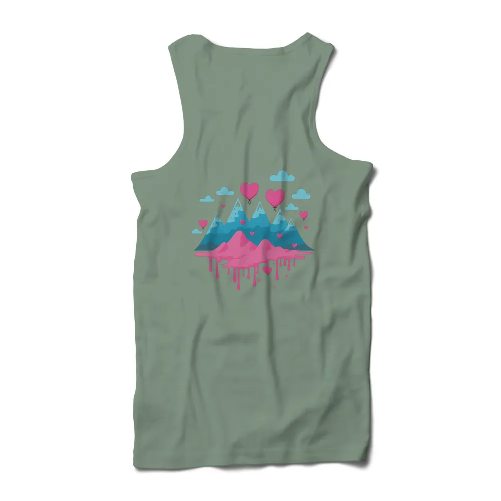 T-Shirts Design: Love Mountains - A Blend of Nature and Emotion|t shirt roblox pink cute