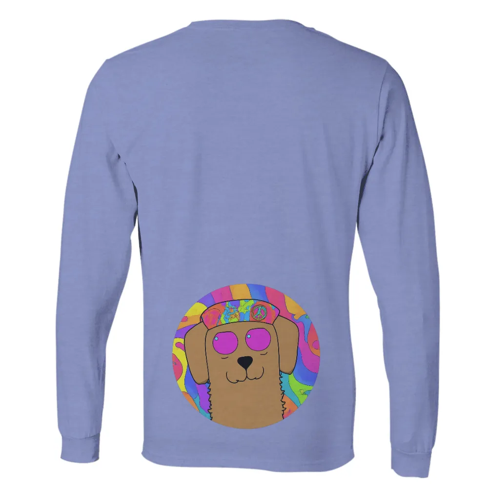 T-Shirts Custom: Max the Hippie Dog - Spread Love and Peace|i love drinking pool water shirt