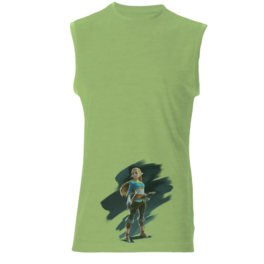 Tee Shirt Printing: Zelda's Adventure - Gaming, Fantasy, Empowerment|sci fi fantasy biker tee