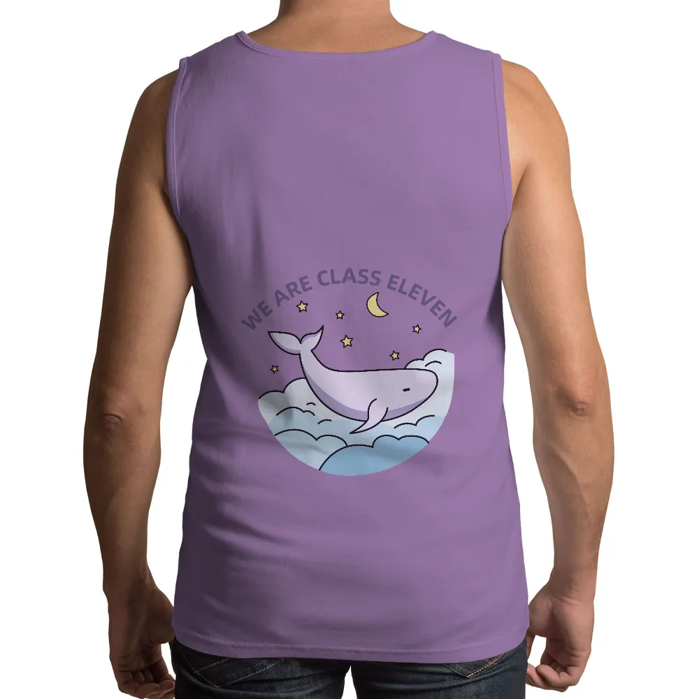 Tee Shirts Printed: Whimsical Whale Unity Design for Class Eleven|pirate hawaiian shirt night