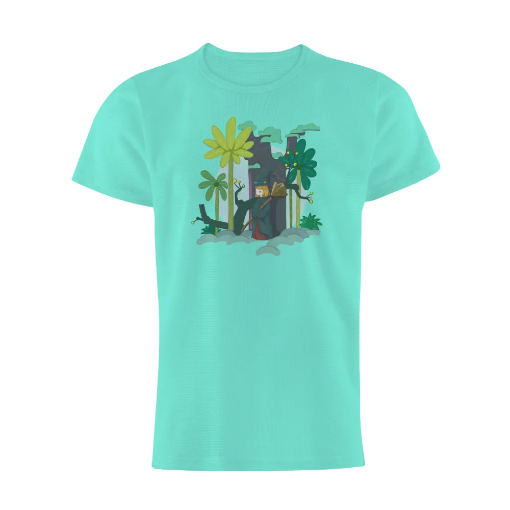 Custom T-Shirt Printing: Enchanted Forest Witch Adventure|endor forest summer camp shirt