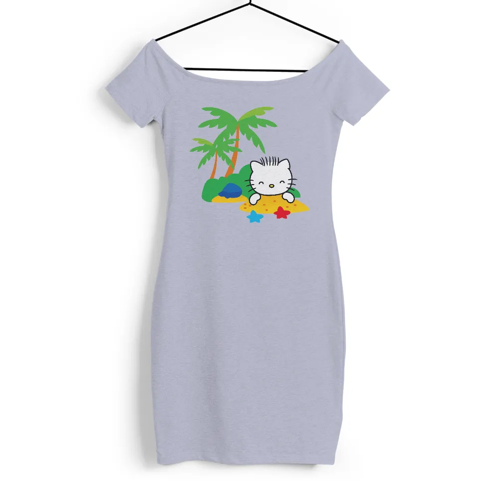 Tee Shirts Printed: Luna's Beach Bliss - Summer Relaxation|tampa bay rays tropical shirt