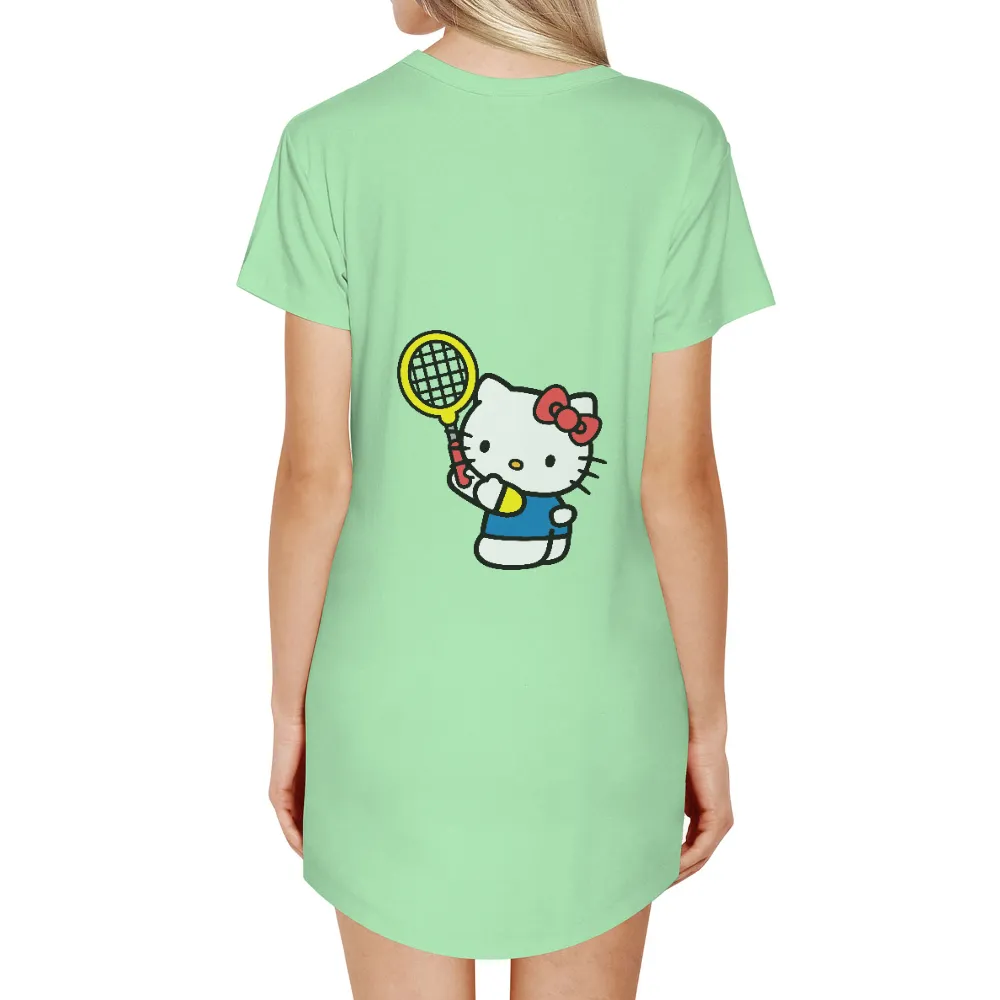 T-Shirts Custom: Tennis Fun with Character|cartoon character long sleeve shirts