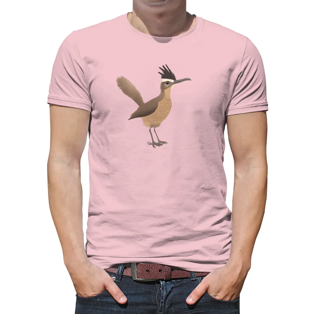 T-Shirt Printing: Roadrunner Spirit - Artistic Design|t shirt painting on nature