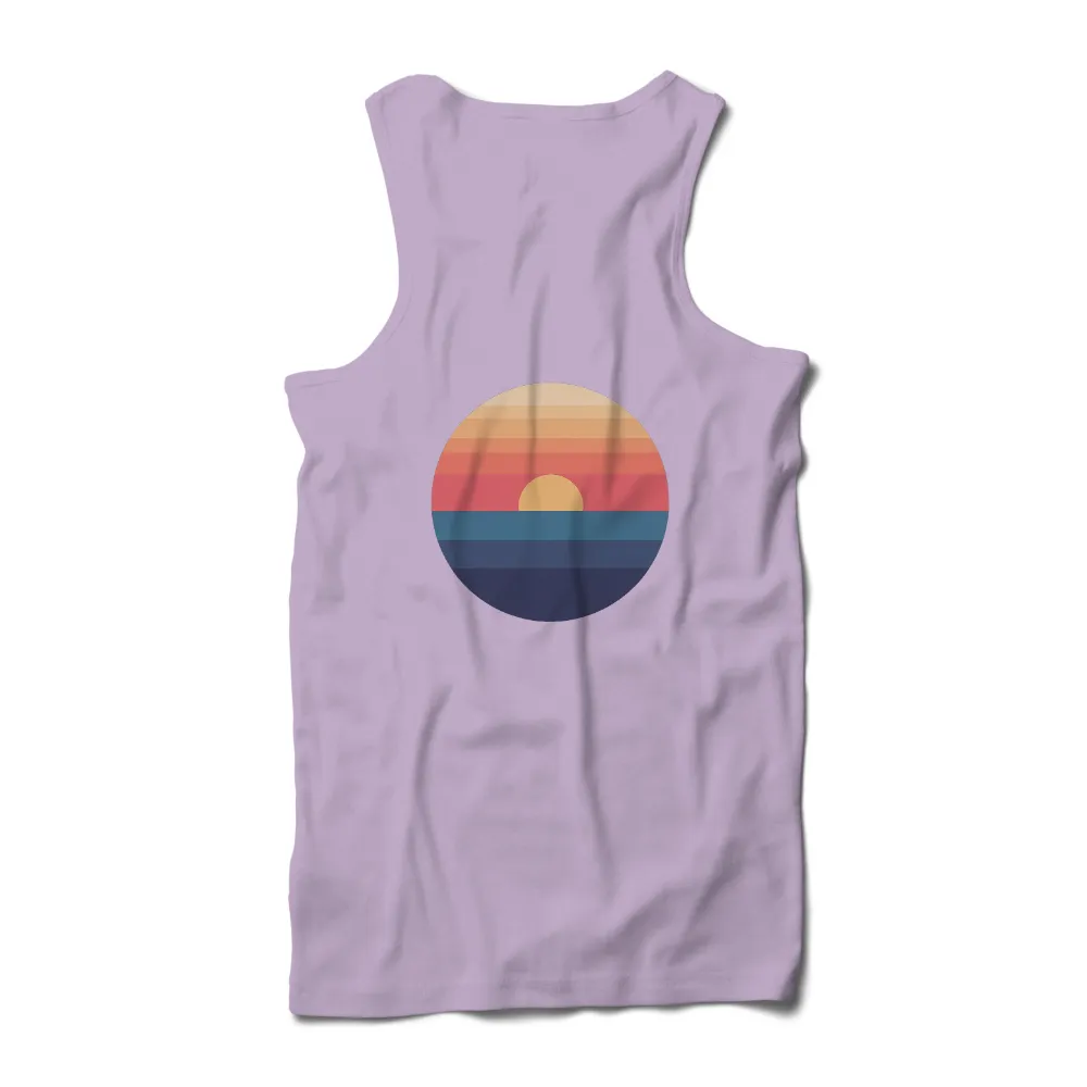 Sunset Over Ocean T-Shirts Pattern | Serenity & Hope| horizon