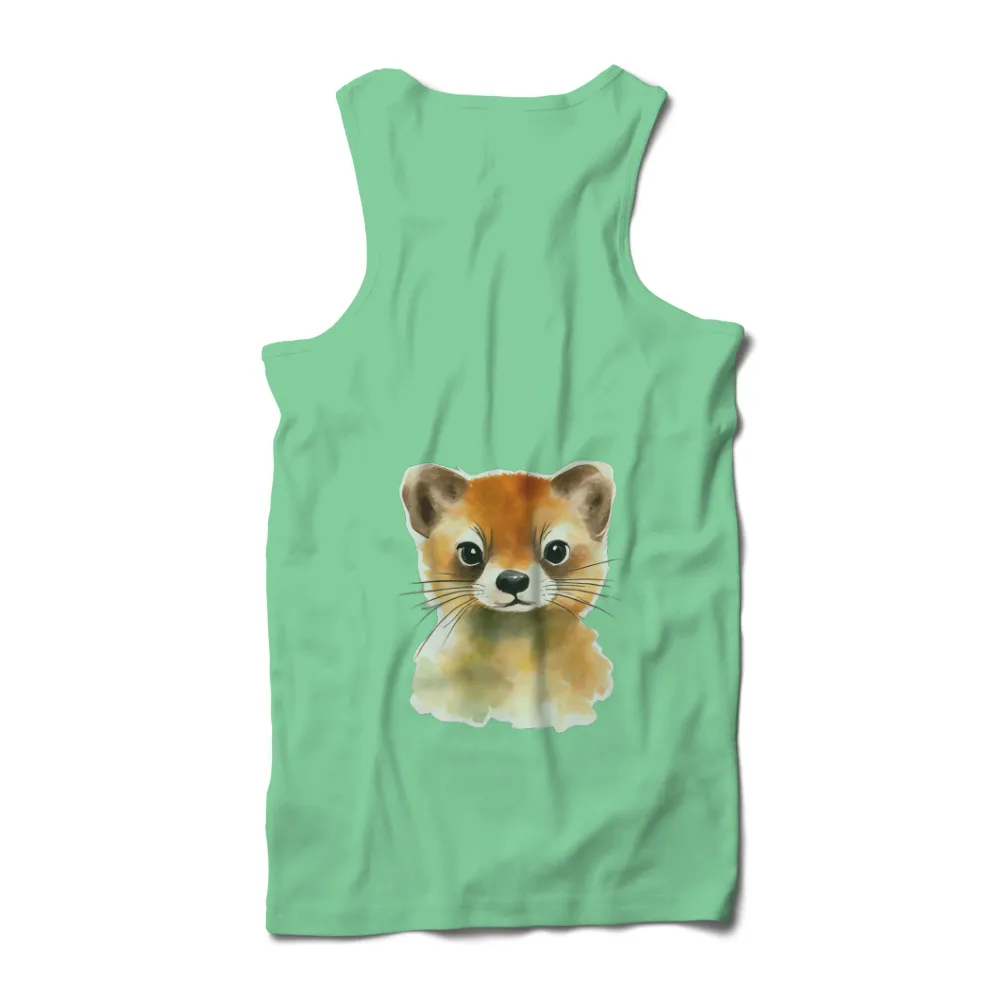 Custom T-Shirt Printing: Whimsical Fox Watercolor Design|t shirt all over design