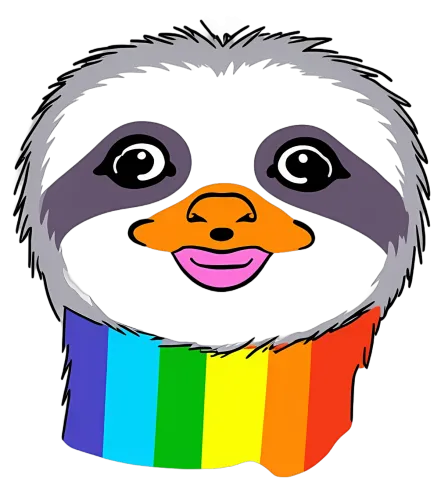 Sloth Rainbow: Tee Shirt Printing for Unity and Inclusivity