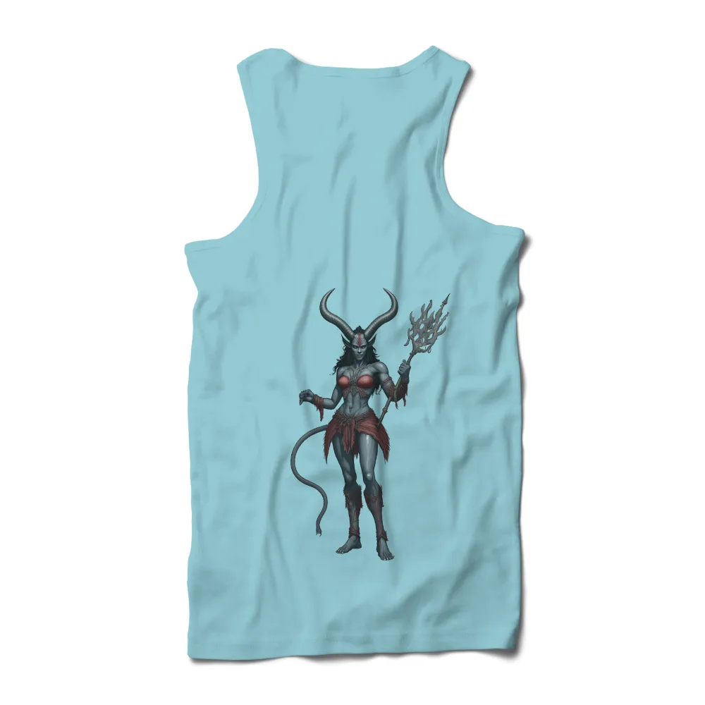 Custom Print: Powerful Demoness - Fantasy, Strength, and Dominance|final fantasy xiv bahamut calamity unbound long sleeve t shi