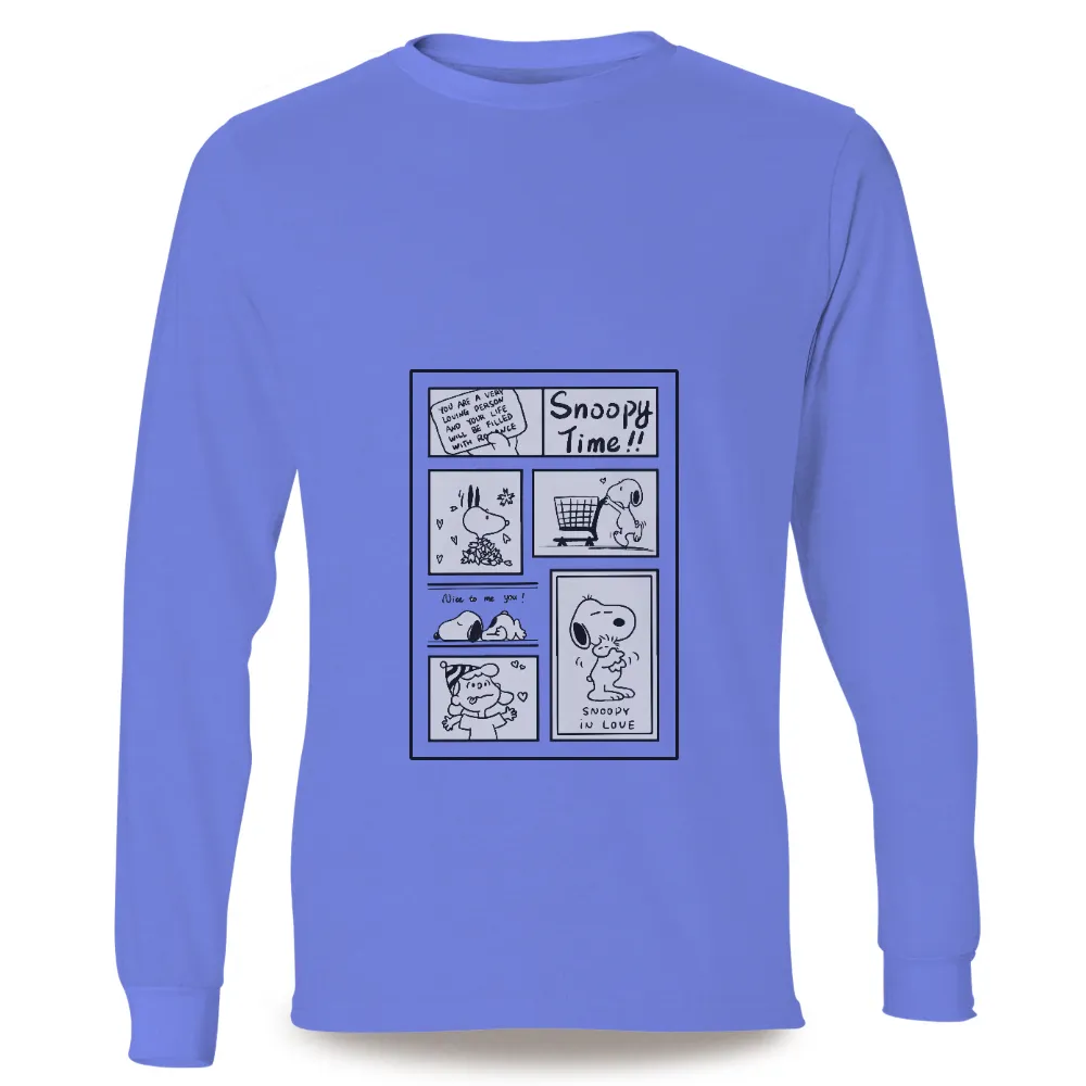 Tee Shirts Printed: Snoopy in Love - Whimsical Comic Strips|love sales shirts