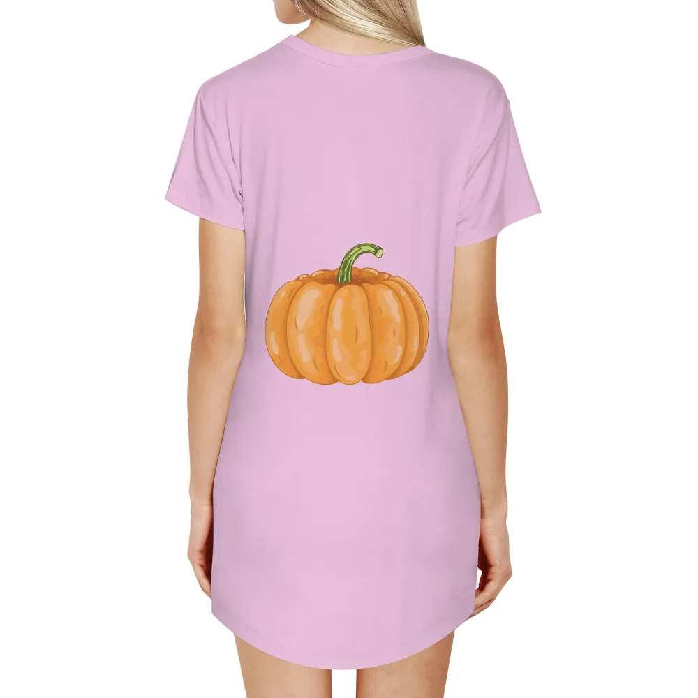 Tee Shirt Printing: Embrace the Warmth of Autumn with Pumpkin Design|autumn falls white shirt