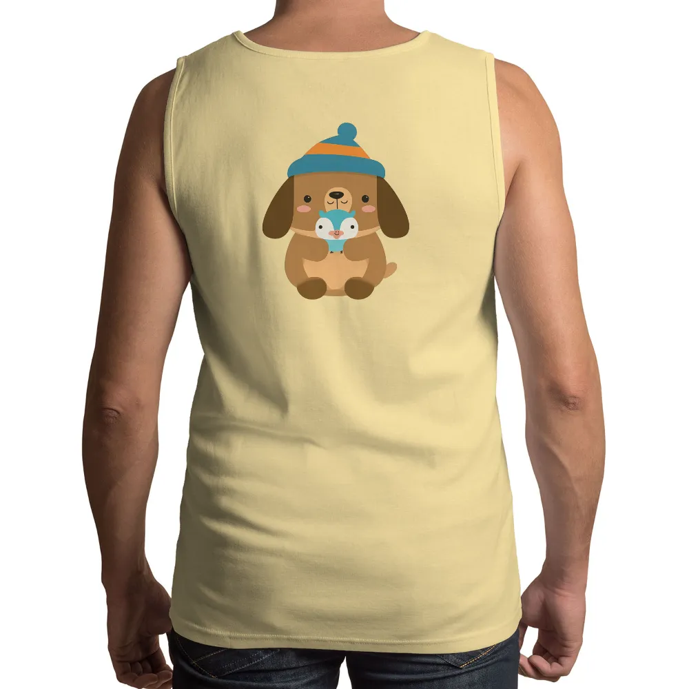 T-Shirts Pattern: Max and the Little Blue Bird - Friendship and Warmth|happy mothers day dog shirt