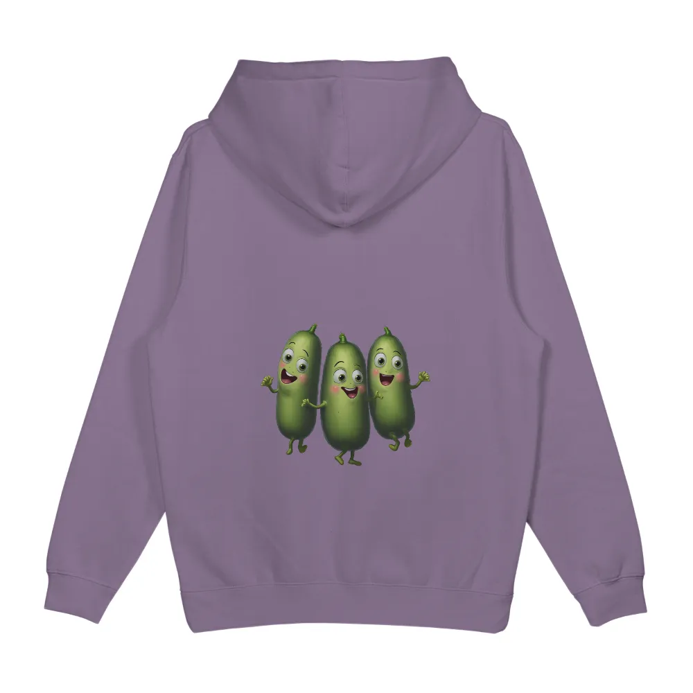 T-Shirts Pattern: Animated Cucumbers - Funny & Nostalgic Design