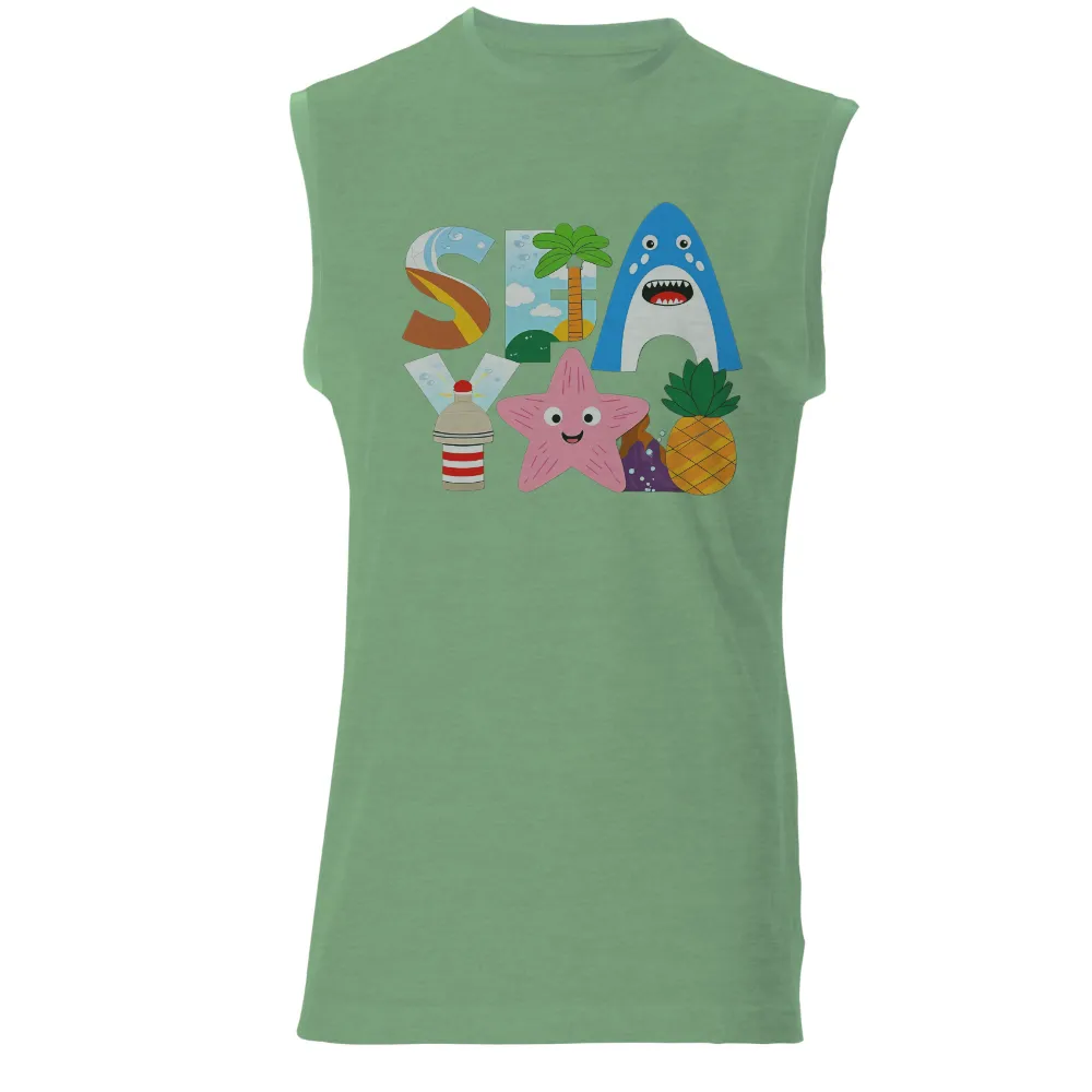 Customized Tee Shirts: Explore the Whimsical Sea Theme| Shark