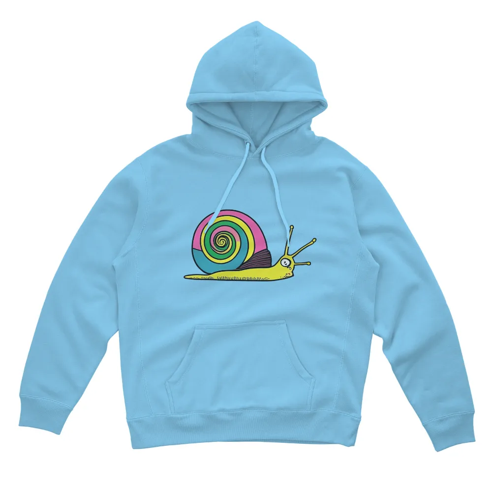 Shirts Graphic Tees: Whirly the Colorful Snail - Artistic Designs|biggie colorful shirt