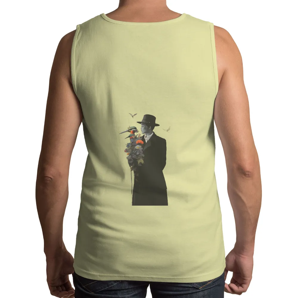 TShirt Design: Kingfisher Whispers - Artistic Silhouette with Nature's Secrets|death note ryuk silhouette