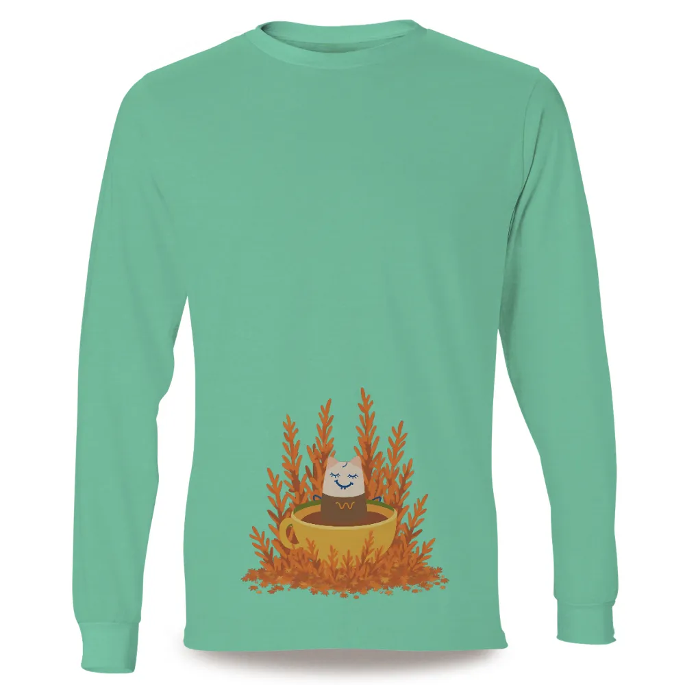 Graphic Tees: Whiskers' Autumn Tea Party|peace love and beer t shirt