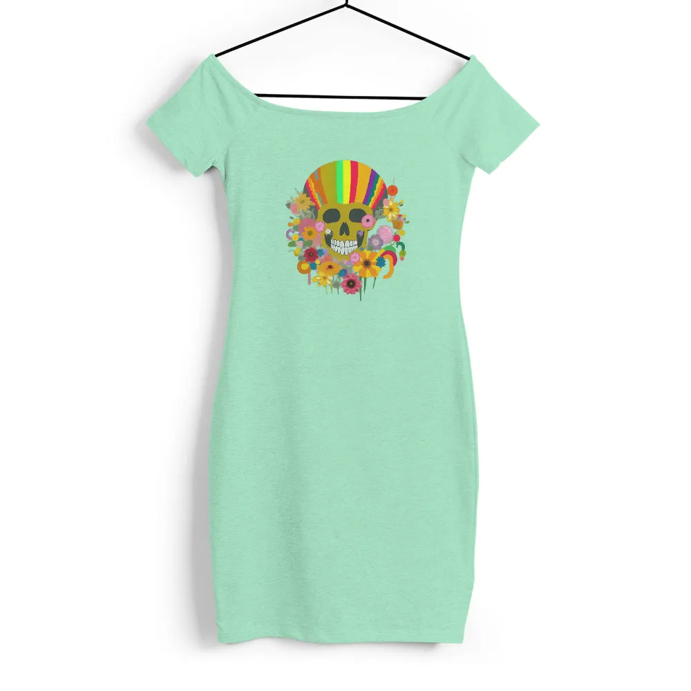 Rainbow Skull T-Shirts Design: A Fusion of Life and Emotions|all y all rainbow shirt