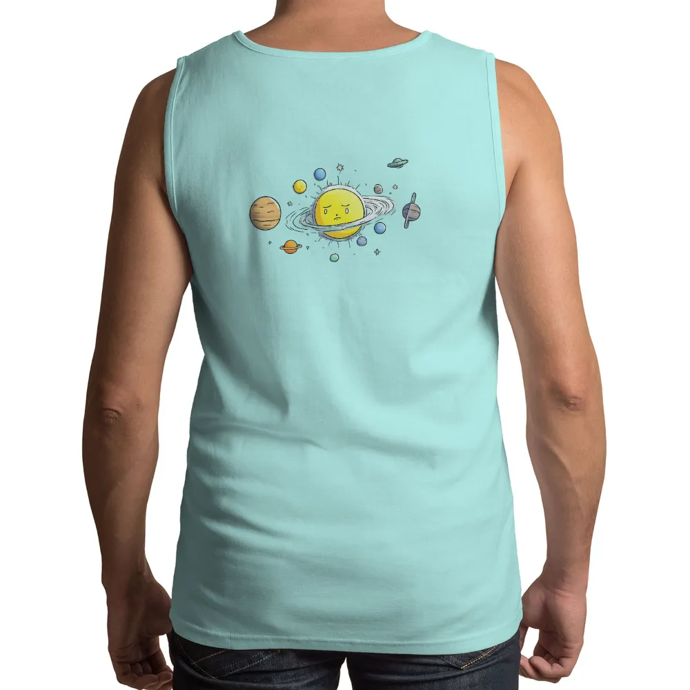 T-Shirt Printing: Cosmic Adventure with Sol, the Emotive Planet|hearts of space t shirt