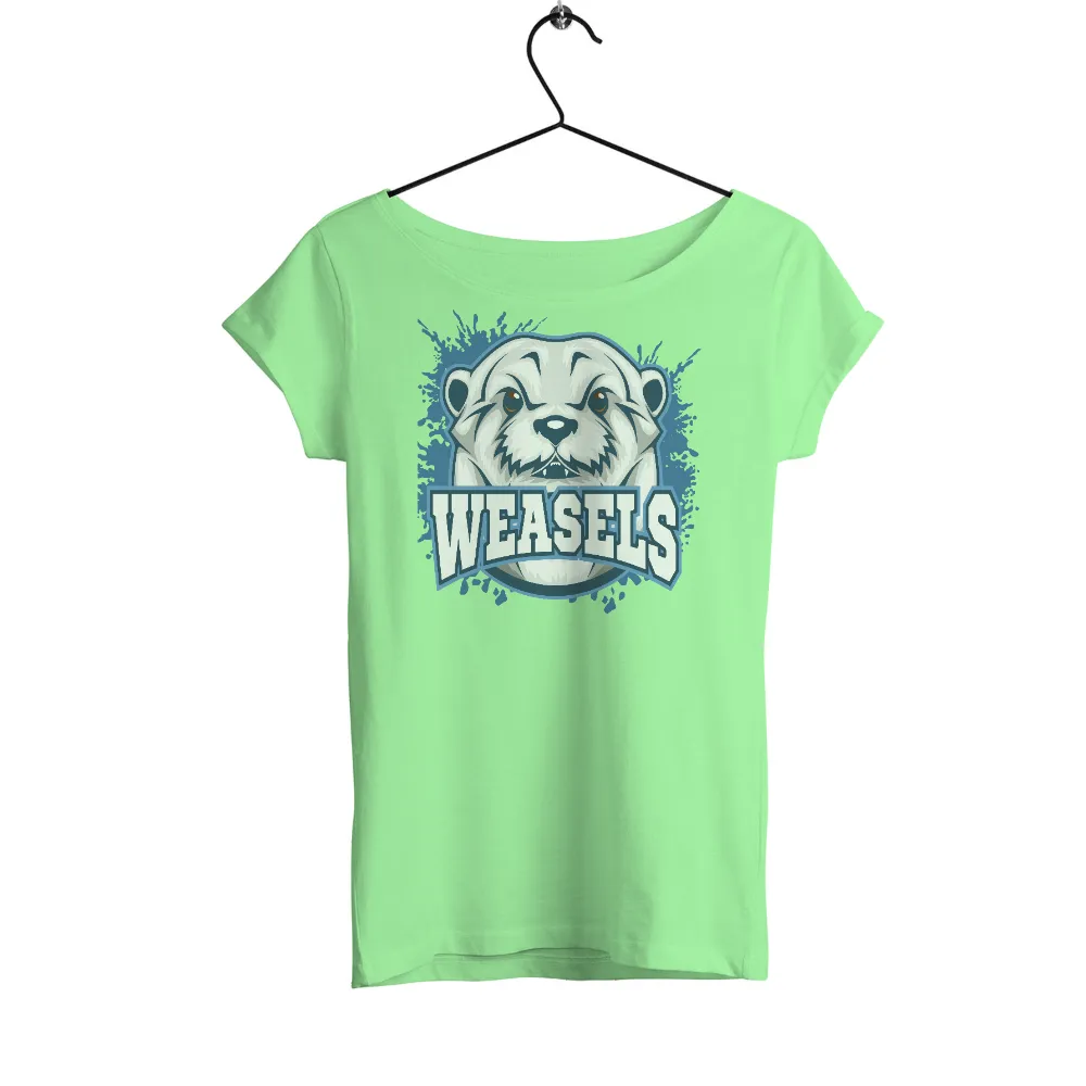 TShirt Printing: Fierce Weasel Sports Team Mascot|reign forest fronds camp shirt