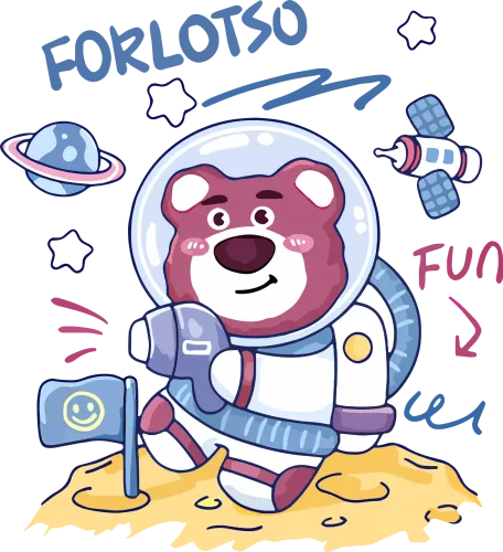 Tee Shirt Printing: Forlotso's Space Adventure with Smiley Flag