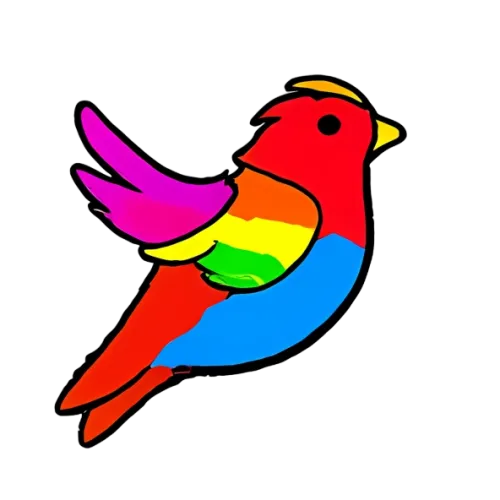 Rainbow Bird: A Symbol of Unity and Diversity | TShirt Printing