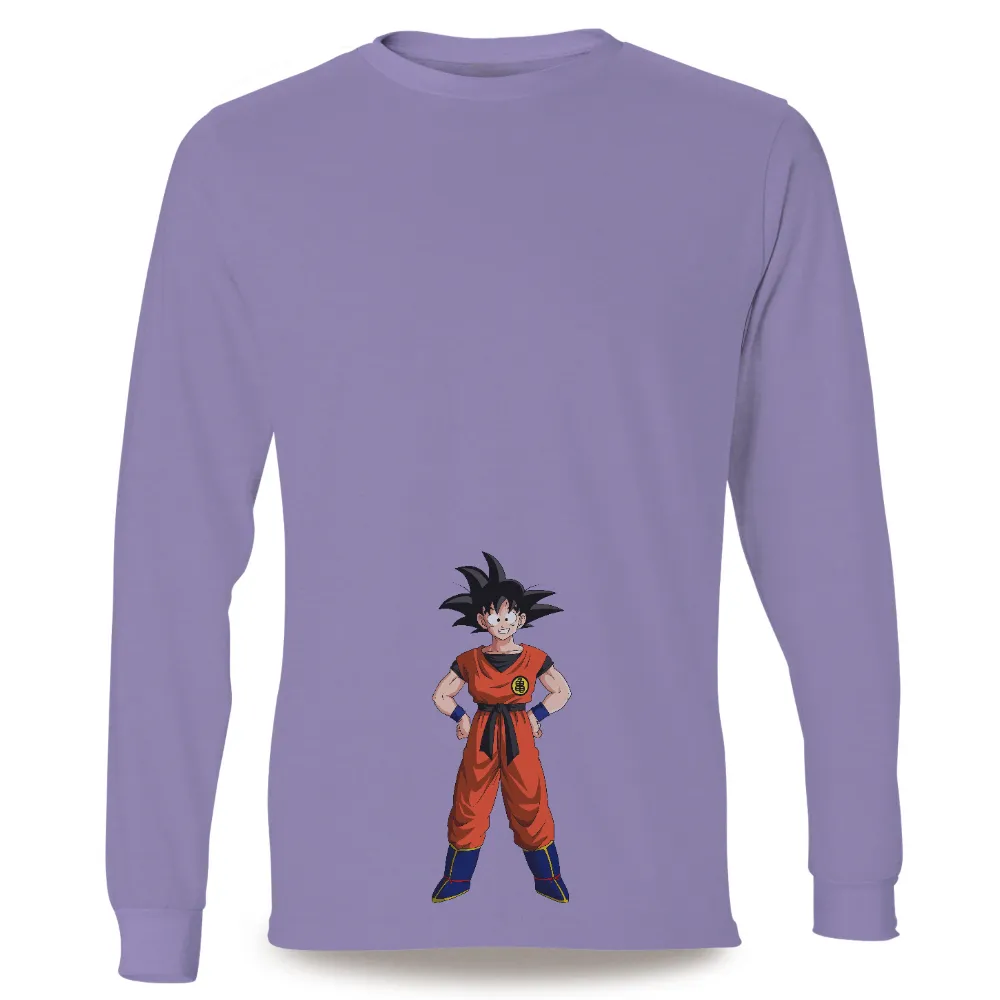 TShirt Design: Goku - Iconic Fighter from Dragon Ball|street fighter long sleeve t shirt