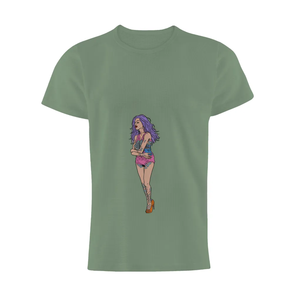 Graphic Tees: Luna's Vibrant Spirit - Artistic Designs|tattoo t shirt roblox