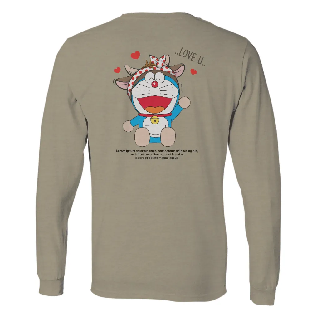 TShirt Design: Doraemon Love U - Express Your Affection with Joy|danny duncan i love hot moms t shirts