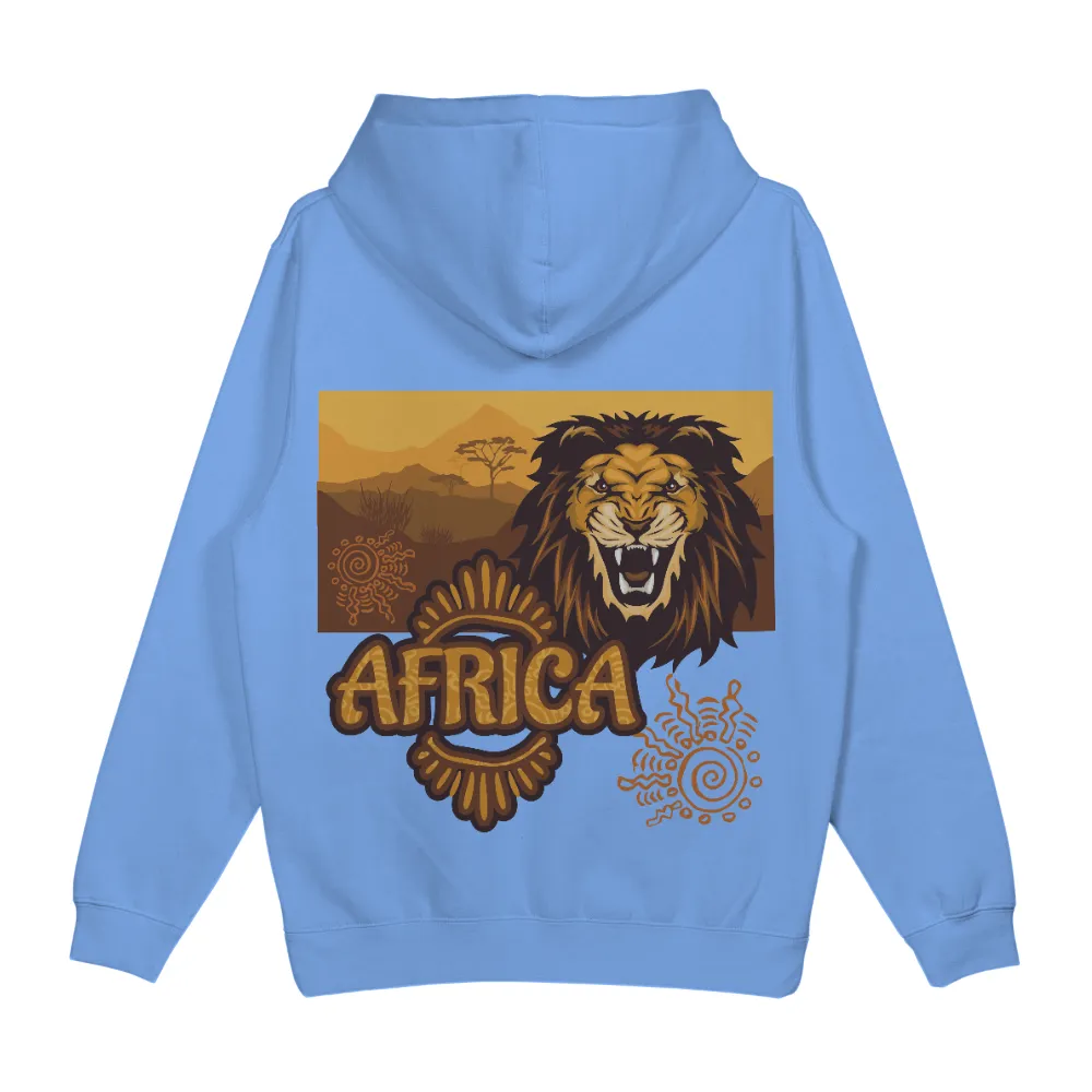 Custom T-Shirt Printing: Roaring Lion of Africa - Artistic Design|lion t shirt roblox