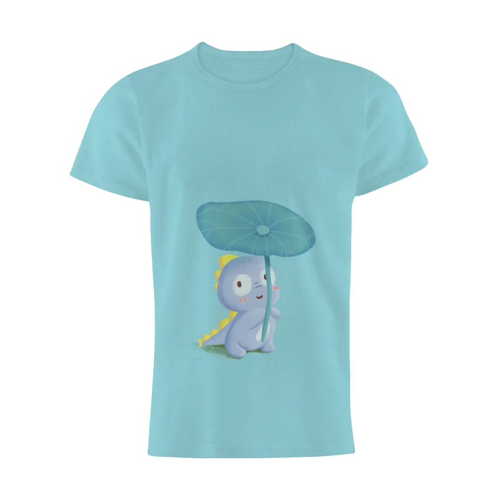 TShirt Printing: Adorable Dinosaur with Leaf Umbrella|t shirts cute roblox