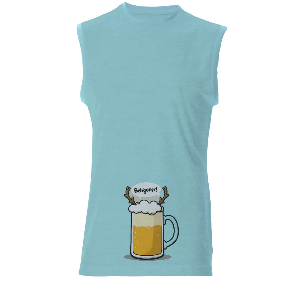 TShirt Printing: Behgeeeor! Beer Mug with Deer Antlers|beer studio t shirt