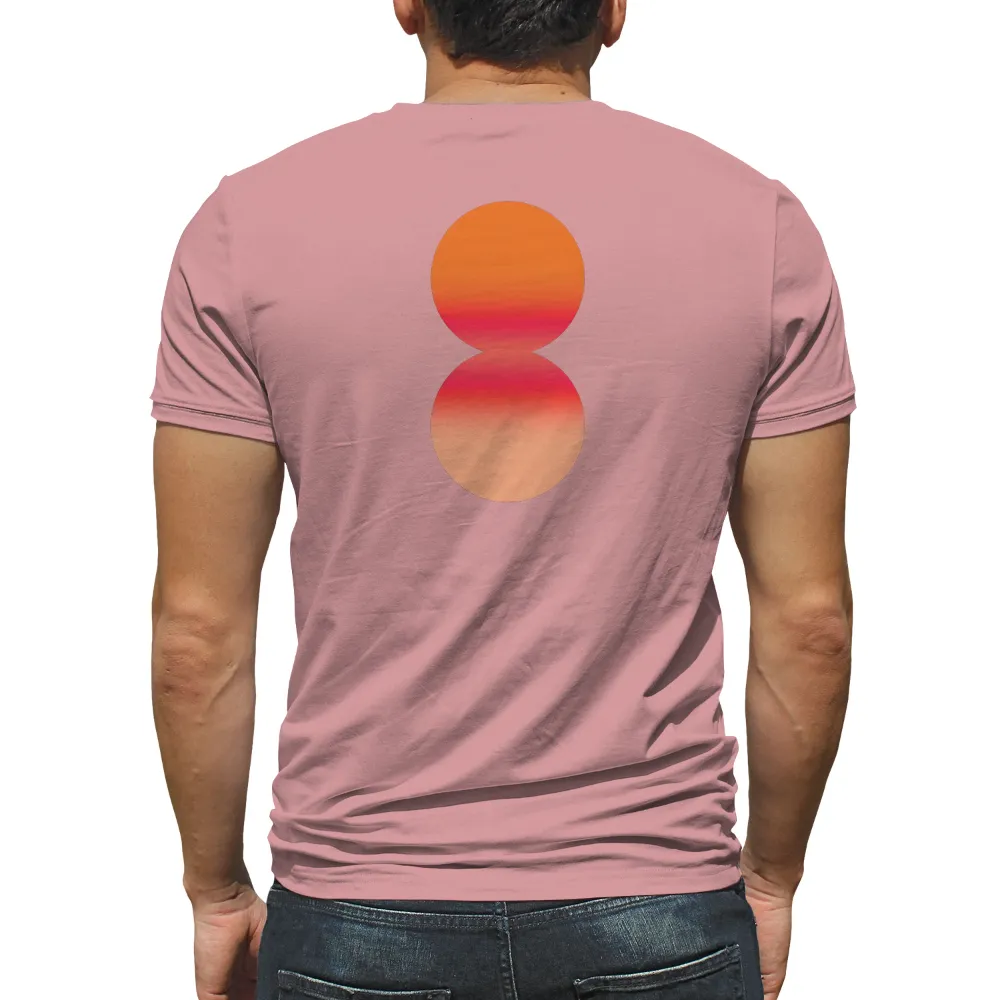 T-Shirts Pattern: Vibrant Sunset Circles|cricut valentines day shirt