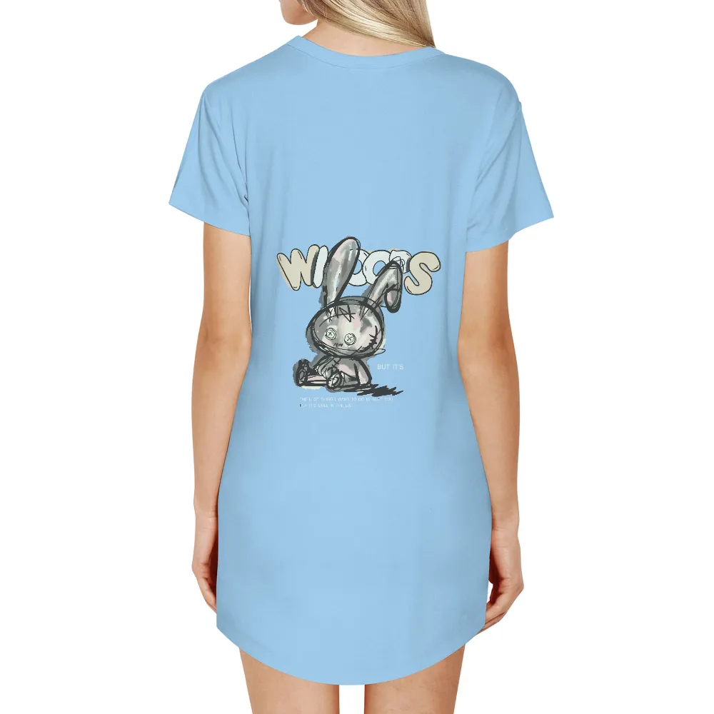 Graphic Tees: Wipos - A Symbol of Inner Turmoil and Resilience|black shirt cartoon character