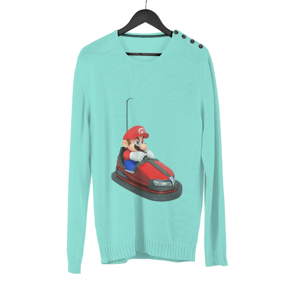 TShirt Printing: Mario's Futuristic Bumper Car Adventure|super mario t shirts target