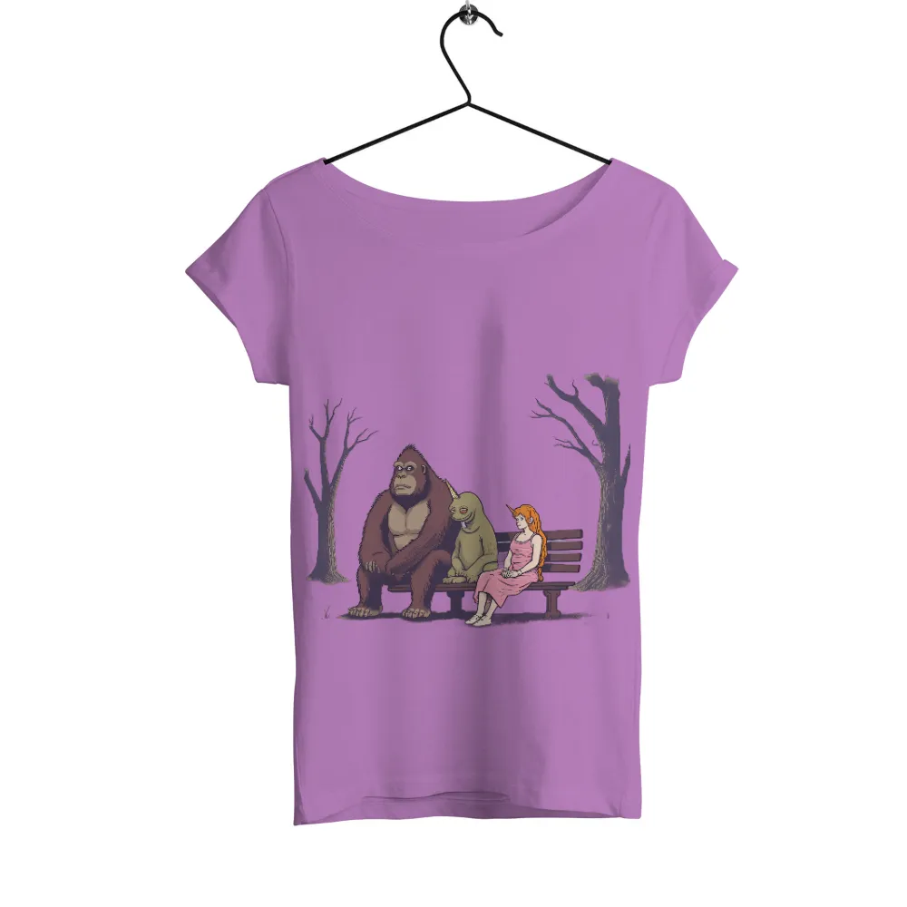 T-Shirts Pattern: Unlikely Companions in the Forest| Unicorn creature